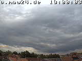 Der Himmel über Mannheim um 19:00 Uhr
