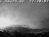Der Himmel über Mannheim um 22:30 Uhr